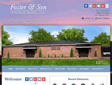 Tablet Screenshot of fosterandsonfuneralhome.com